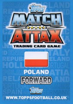 2012 Topps Match Attax Eurostars #115 Robert Lewandowski Back