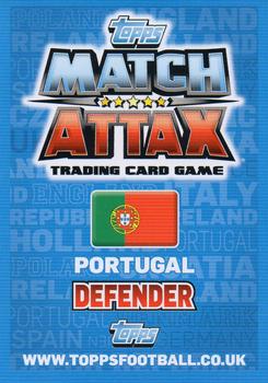 2012 Topps Match Attax Eurostars #121 Joao Pereira Back