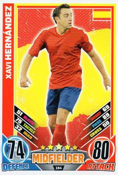 2012 Topps Match Attax Eurostars #164 Xavi Hernandez Front