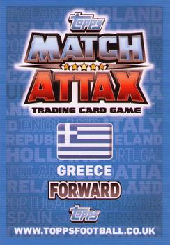 2012 Topps Match Attax Eurostars #87 Georgios Samaras Back