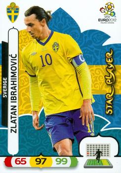 2012 Panini Adrenalyn XL Euro #NNO Zlatan Ibrahimovic Front