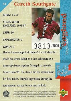 1998 Upper Deck England #84 Gareth Southgate Back
