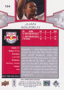 2012 Upper Deck MLS #104 Juan Agudelo Back