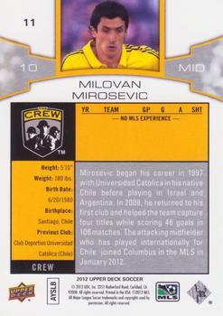 2012 Upper Deck MLS #11 Milovan Mirosevic Back