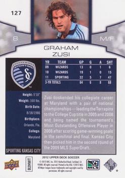 2012 Upper Deck MLS #127 Graham Zusi Back