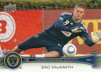 2012 Upper Deck MLS #155 Zac MacMath Front