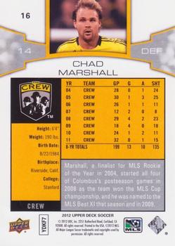 2012 Upper Deck MLS #16 Chad Marshall Back