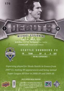 2012 Upper Deck MLS #176 Michael Gspurning Back