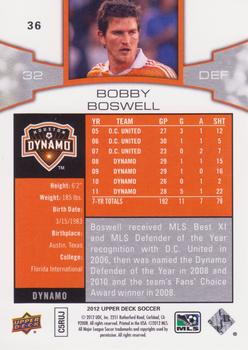 2012 Upper Deck MLS #36 Bobby Boswell Back
