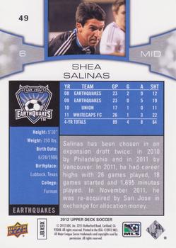 2012 Upper Deck MLS #49 Shea Salinas Back