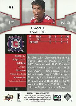 2012 Upper Deck MLS #53 Pavel Pardo Back