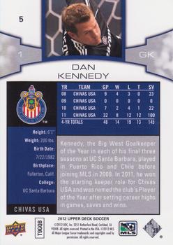 2012 Upper Deck MLS #5 Dan Kennedy Back
