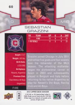2012 Upper Deck MLS #60 Sebastian Grazzini Back