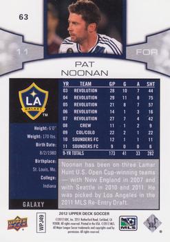 2012 Upper Deck MLS #63 Pat Noonan Back