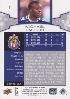 2012 Upper Deck MLS #7 Michael Lahoud Back