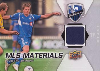 2012 Upper Deck MLS - MLS Materials #M-JB Justin Braun Front