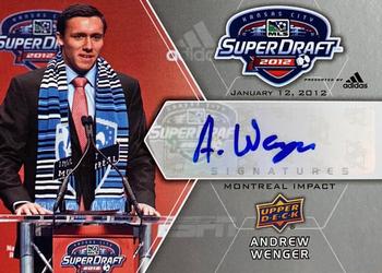 2012 Upper Deck MLS - Super Draft Signatures #SDS-AW Andrew Wenger Front