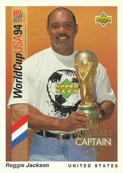 1993 Upper Deck World Cup Preview (English/Spanish) - Honorary Captains #HC1 Reggie Jackson Front