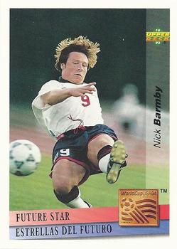 1993 Upper Deck World Cup Preview (English/Spanish) - Future Stars #FS19 Nick Barmby Front