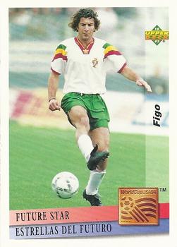 1993 Upper Deck World Cup Preview (English/Spanish) - Future Stars #FS6 Figo Front