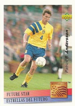 1993 Upper Deck World Cup Preview (English/Spanish) - Future Stars #FS9 Patrik Andersson Front