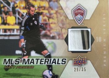2012 Upper Deck MLS - MLS Materials Premium Series #M-MP Matt Pickens Front