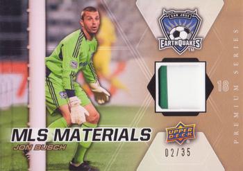 2012 Upper Deck MLS - MLS Materials Premium Series #M-BU Jon Busch Front
