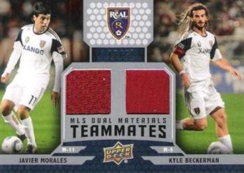 2011 Upper Deck MLS - MLS Dual Materials Teammates #TM-MB Kyle Beckerman / Javier Morales Front