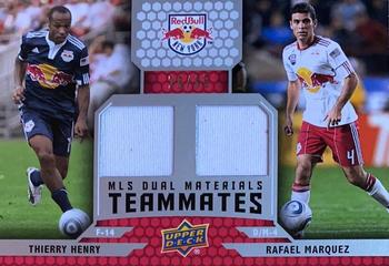 2011 Upper Deck MLS - MLS Dual Materials Teammates #TM-MH Rafael Marquez / Thierry Henry Front