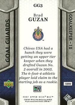 2007 Upper Deck MLS - Goal Guards #GG3 Brad Guzan Back