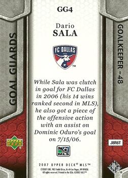 2007 Upper Deck MLS - Goal Guards #GG4 Dario Sala Back