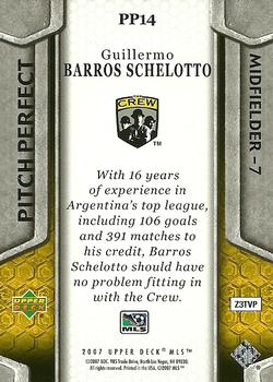 2007 Upper Deck MLS - Pitch Perfect #PP14 Guillermo Barros Schelotto Back