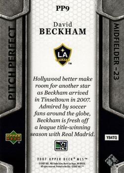 2007 Upper Deck MLS - Pitch Perfect #PP9 David Beckham Back