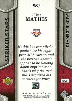 2007 Upper Deck MLS - Striker Stars #SS7 Clint Mathis Back
