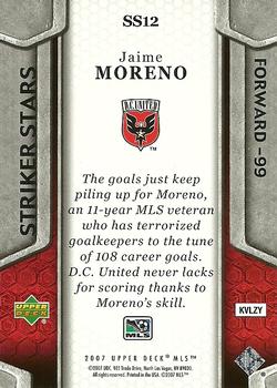 2007 Upper Deck MLS - Striker Stars #SS12 Jaime Moreno Back