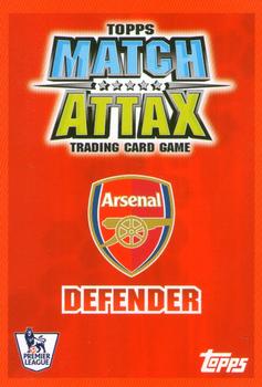 2007-08 Topps Match Attax Premier League #NNO Bacary Sagna Back