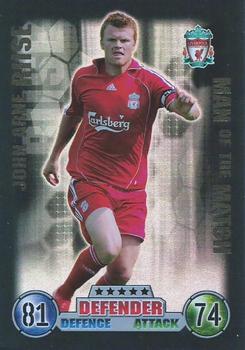 2007-08 Topps Match Attax Premier League - Man of the Match Players #NNO John Arne Riise Front