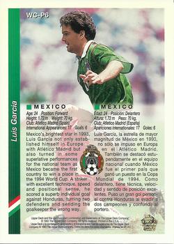1993 Upper Deck World Cup Preview (English/Spanish) - Promos #WC-P6 Luis Garcia Back