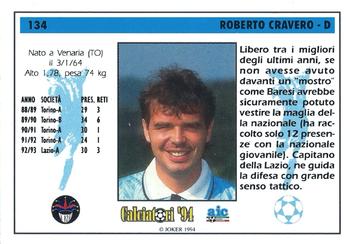 1994 Joker Italian League #134 Roberto Cravero Back