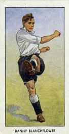 1955 D.C. Thomson / The Wizard Famous Footballers Coloured Mauve back #2 Danny Blanchflower Front