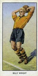 1955 D.C. Thomson / The Wizard Famous Footballers Coloured Mauve back #14 Billy Wright Front