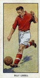 1955 D.C. Thomson / The Wizard Famous Footballers Coloured Mauve back #15 Billy Liddell Front