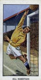 1955 D.C. Thomson / The Wizard Famous Footballers Coloured Mauve back #19 Bill Robertson Front