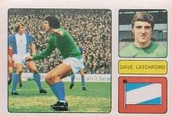1973-74 FKS Wonderful World of Soccer Stars Stickers #21 Dave Latchford Front