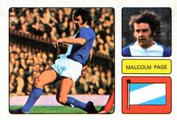 1973-74 FKS Wonderful World of Soccer Stars Stickers #23 Malcolm Page Front