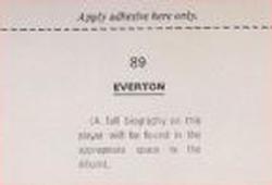 1973-74 FKS Wonderful World of Soccer Stars Stickers #89 Henry Newton Back