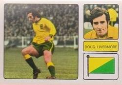 1973-74 FKS Wonderful World of Soccer Stars Stickers #190 Doug Livermore Front