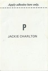 1973-74 FKS Wonderful World of Soccer Stars Stickers #P Jack Charlton Back