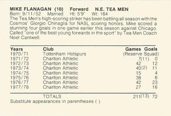 1978 New England Tea Men  #10 Mike Flanagan Back