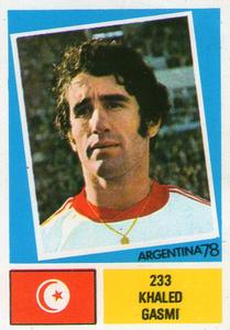 1978 FKS Publishers Argentina 78 Stickers #233 Khaled Gasmi Front